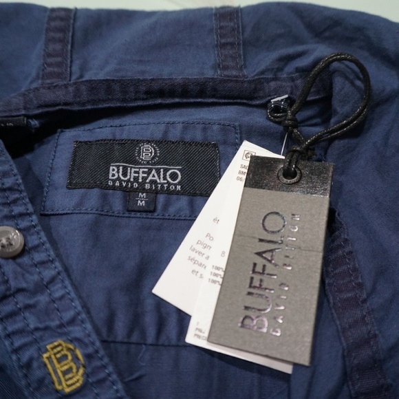 Buffalo David Bitton Sadrum Button Up Hoodie Shirt - Picture 7 of 8